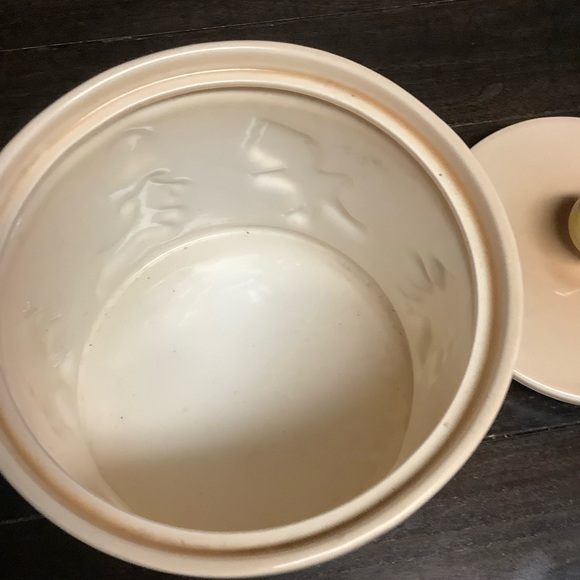 Vintage Poppytrail Cookie Jar Canister w/ Lid by Metlox Children Kids Playing - Picture 5 of 7